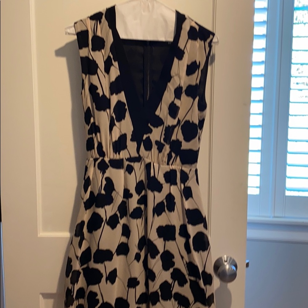 Print silk dress